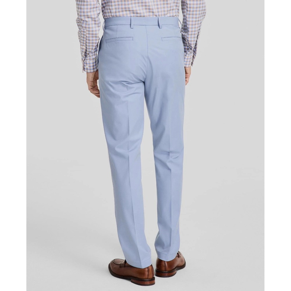 Michael Kors Men's Blue‎ Classic-Fit Stretch Dress Pants Pale Blue 40W 32L